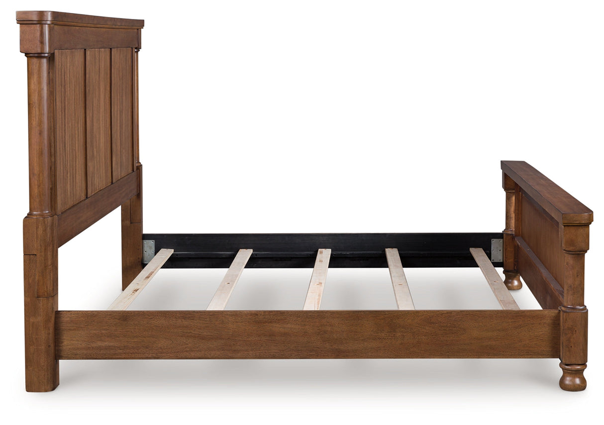 Rowlenstown Brown Queen Poster Bed