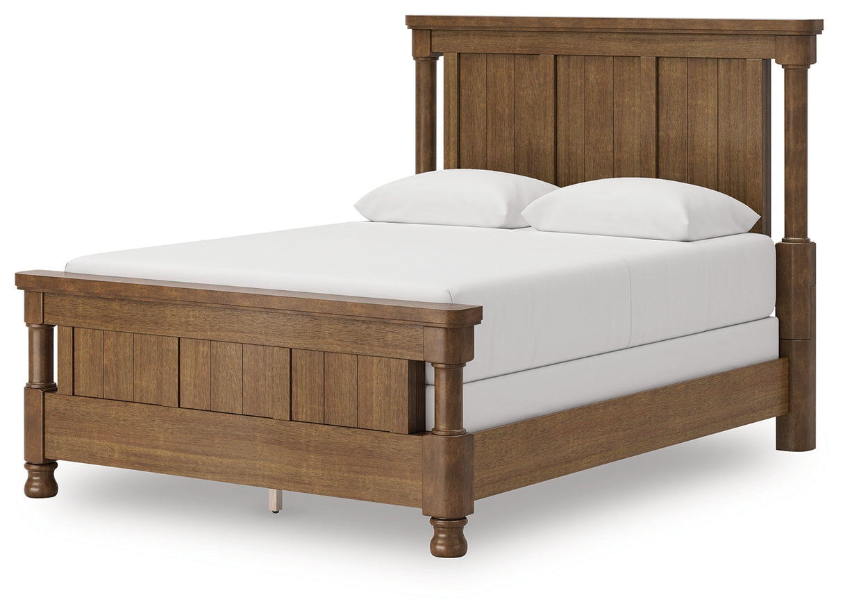 Rowlenstown Brown Queen Poster Bed