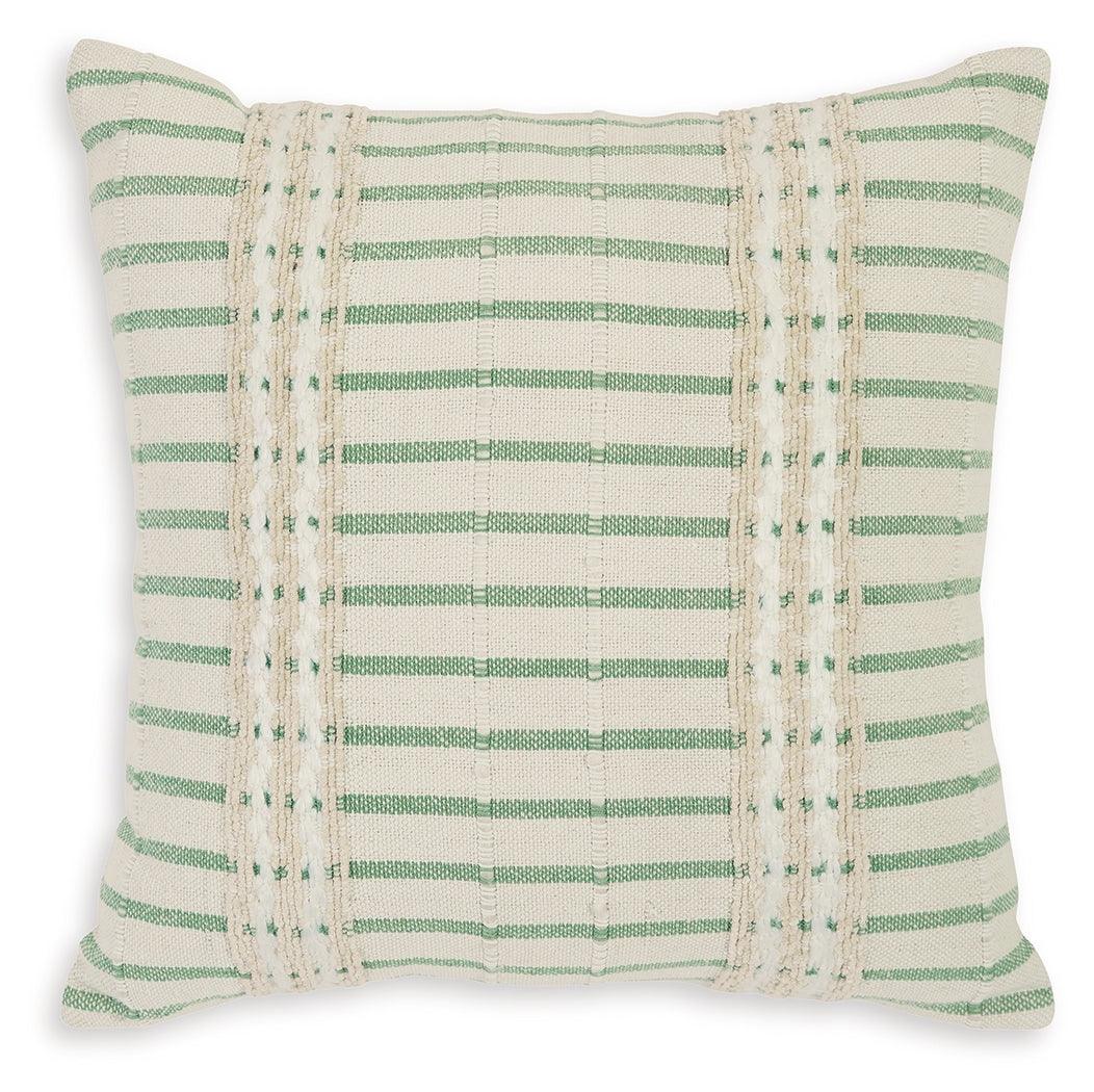 Rowton White/Green Pillow (Set of 4) by Ashley at Eve Furniture