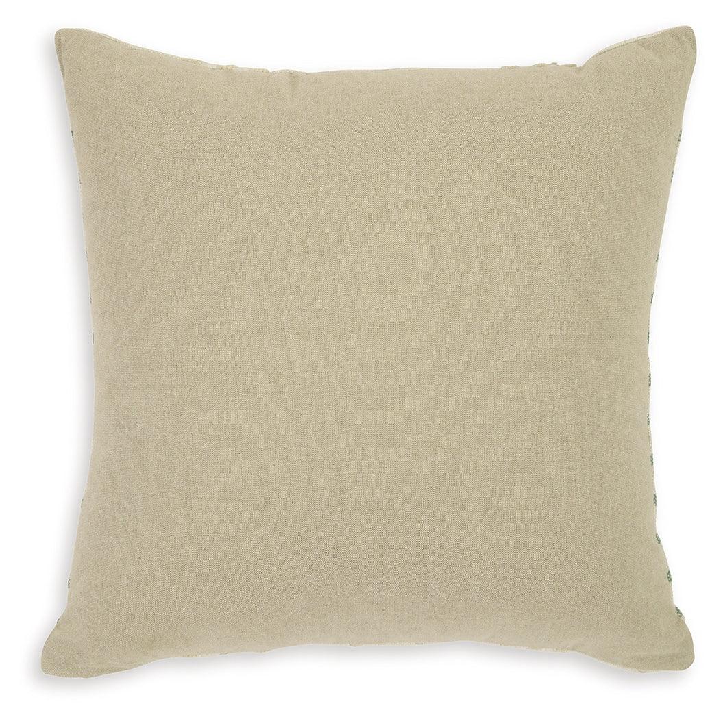 Rowton White/Green Pillow (Set of 4) by Ashley at Eve Furniture