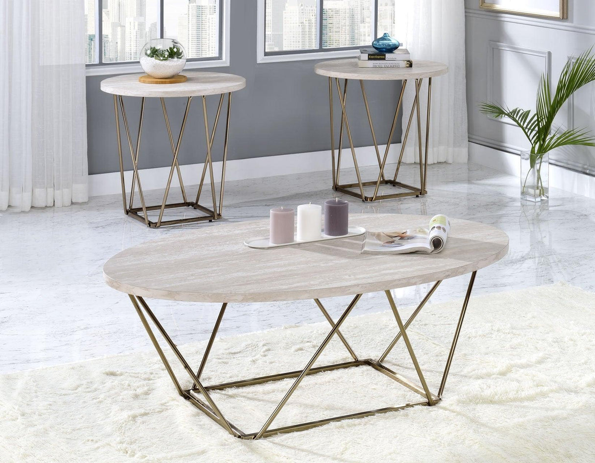 Rowyn 3-Pack Set (Pack Includes Cocktail Table & 2 End Tables) by Steve Silver at Eve Furniture