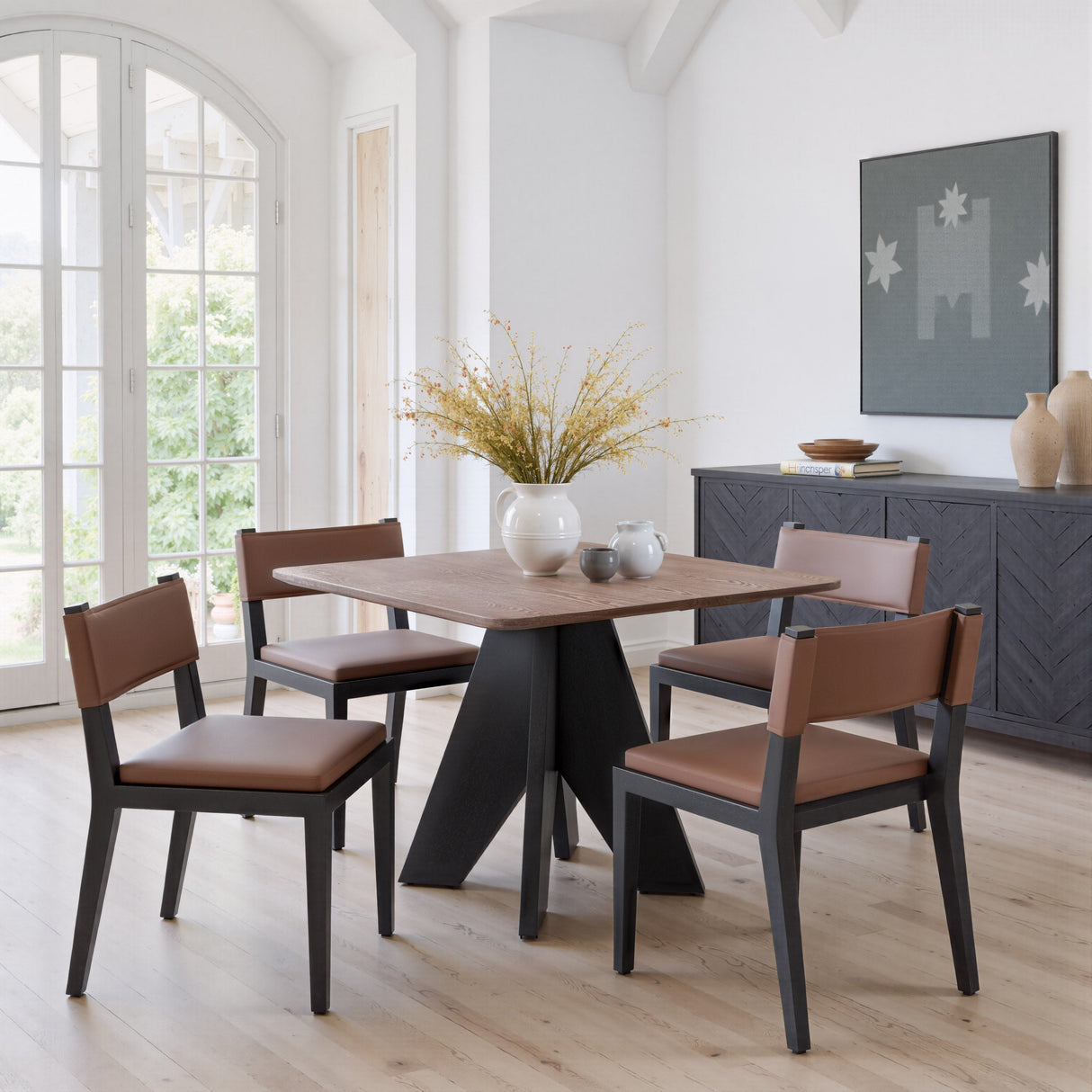 Roxas Brown Dining Chair (Set of 2) by Zuomod at Eve Furniture
