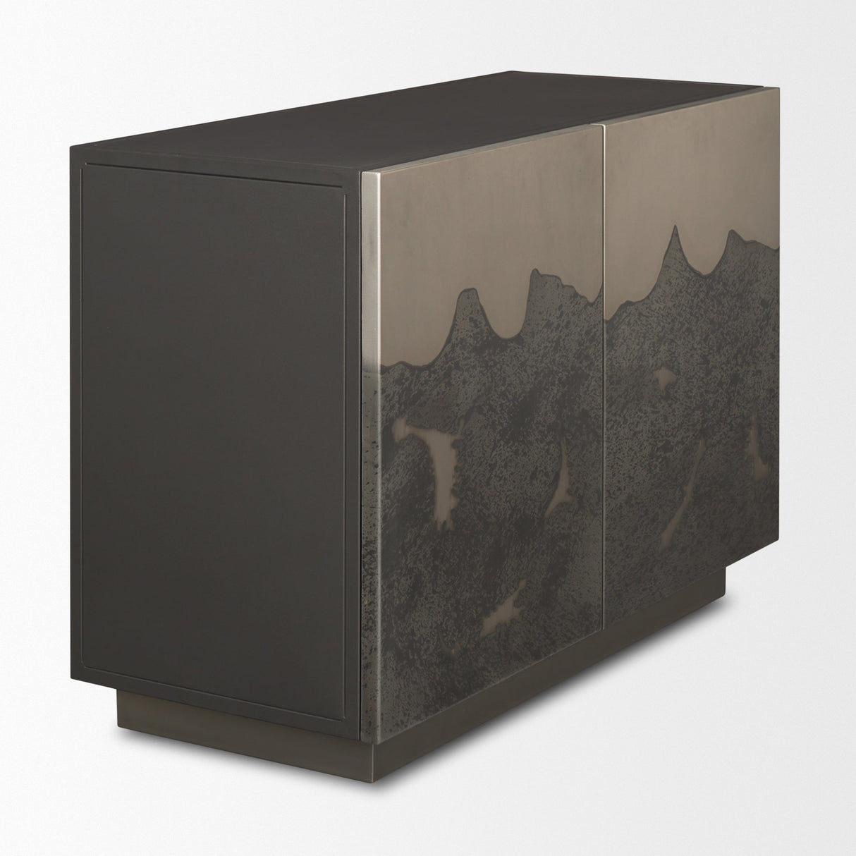 Roxdale Acid Washed Iron Metal Accent Cabinet by Mercana at Eve Furniture