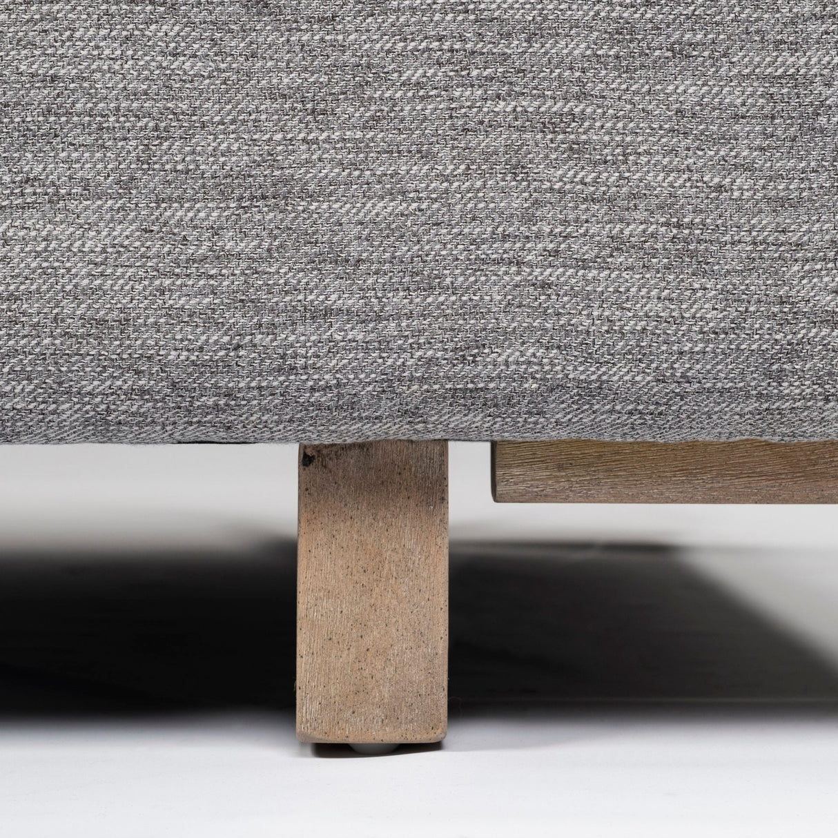 Roy I Castlerock Gray Upholstered Three Seater Sofa by Mercana at Eve Furniture