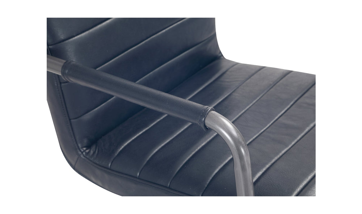 Roy Office Chair Black Leather by Moe's Home at Eve Furniture