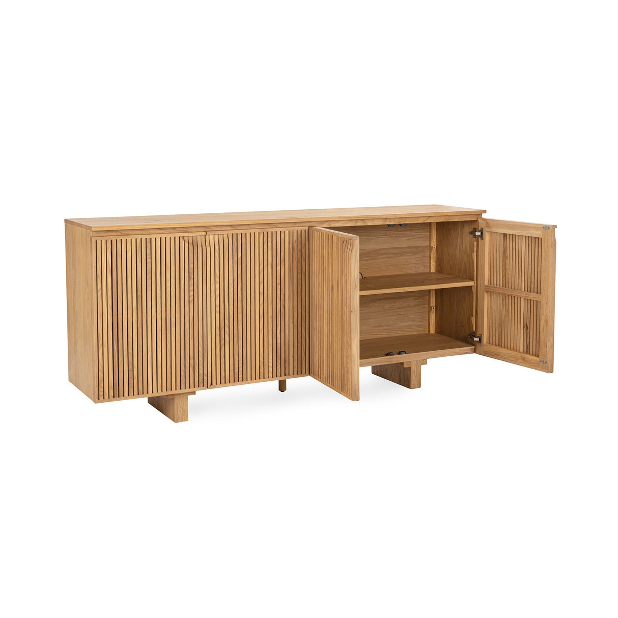 Roya Natural 4 Door Cabinet by Classic Home at Eve Furniture