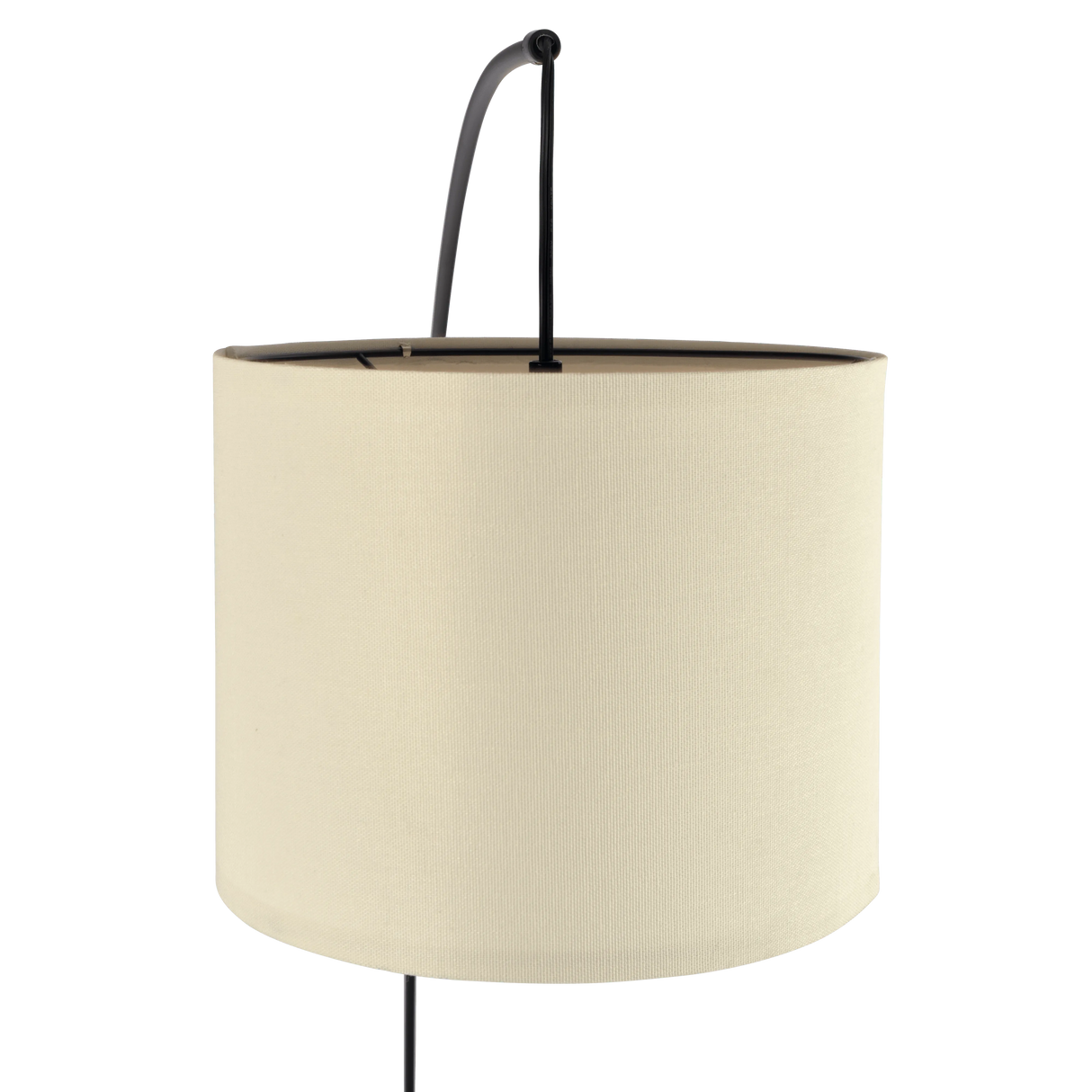 Royal 3-Arm Metal Arc Floor Lamp, Oil Rubbed Bonze with Linen Shade, 4 way Rotary Switch by Ashcroft Furniture at Eve Furniture