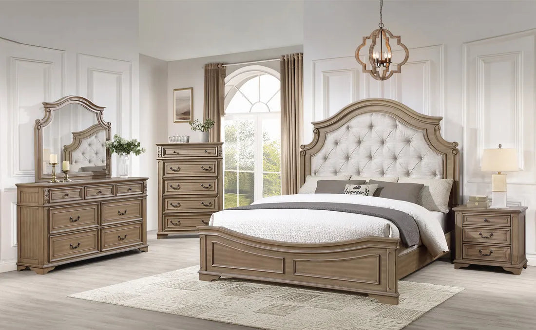 Royal Antique Brown Bedroom Set by Happy Homes at Eve Furniture