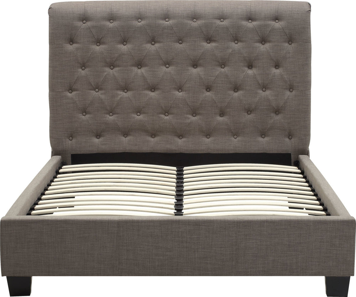 Royal Dolphin Linen California King Tufted Platform Bed