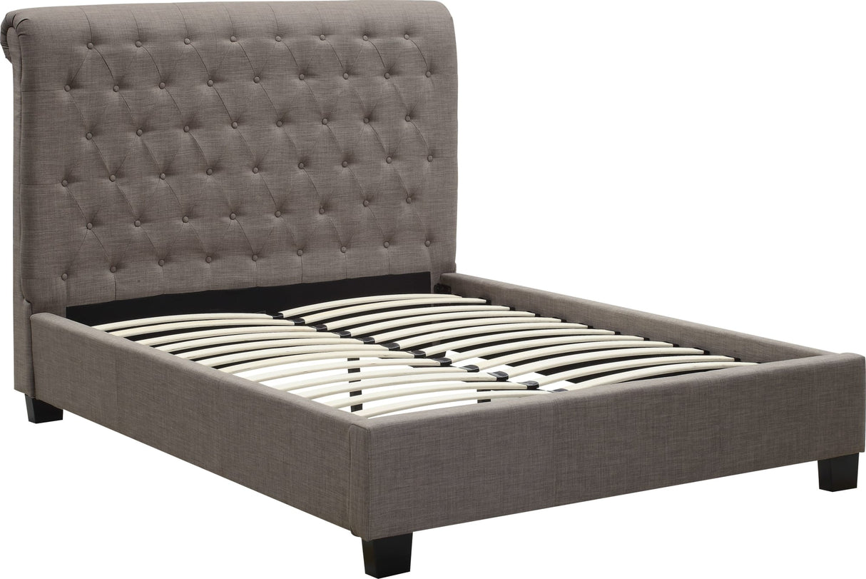 Royal Dolphin Linen California King Tufted Platform Bed