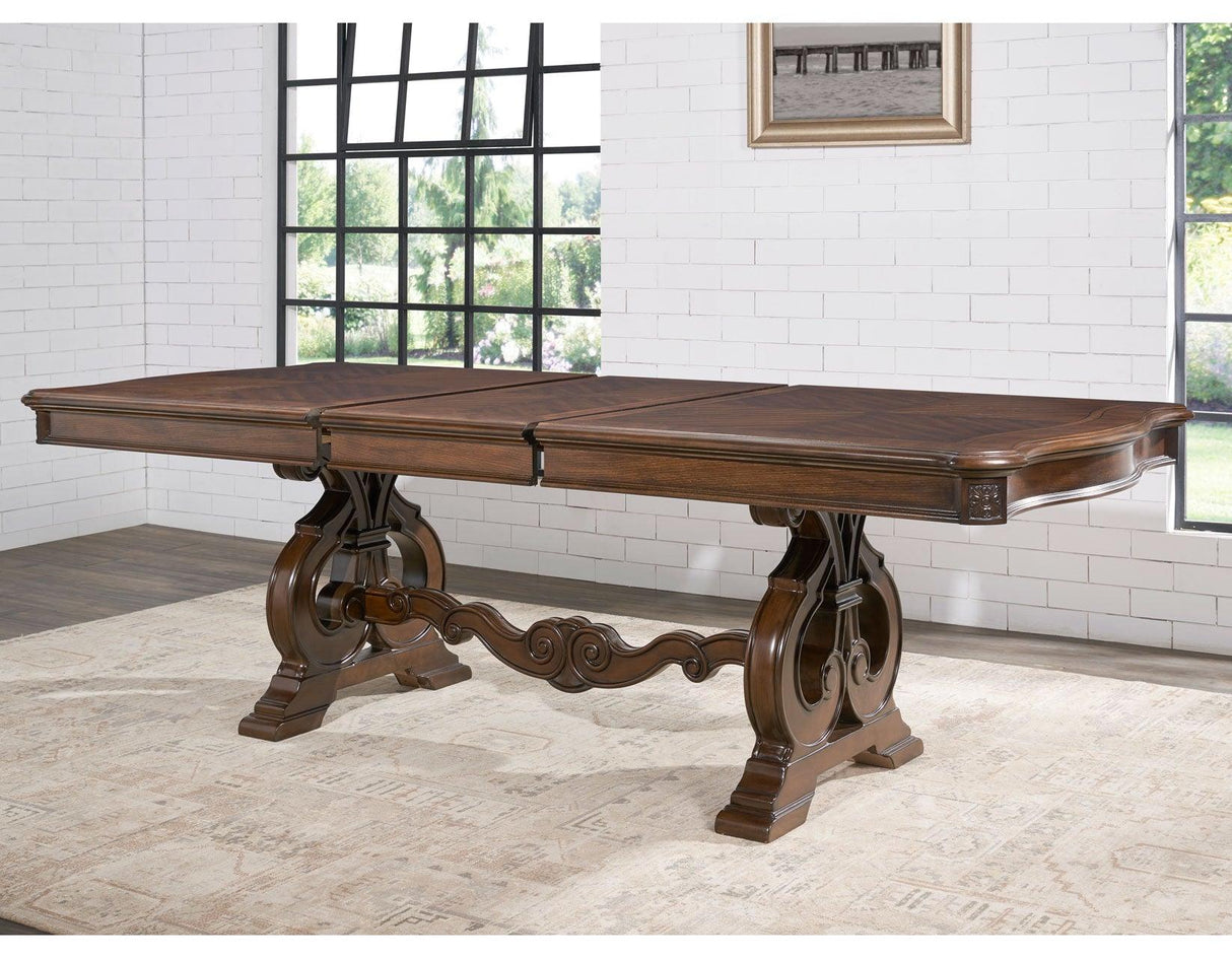 Royale 76-96 inch Table with 20 inch Leaf by Steve Silver at Eve Furniture