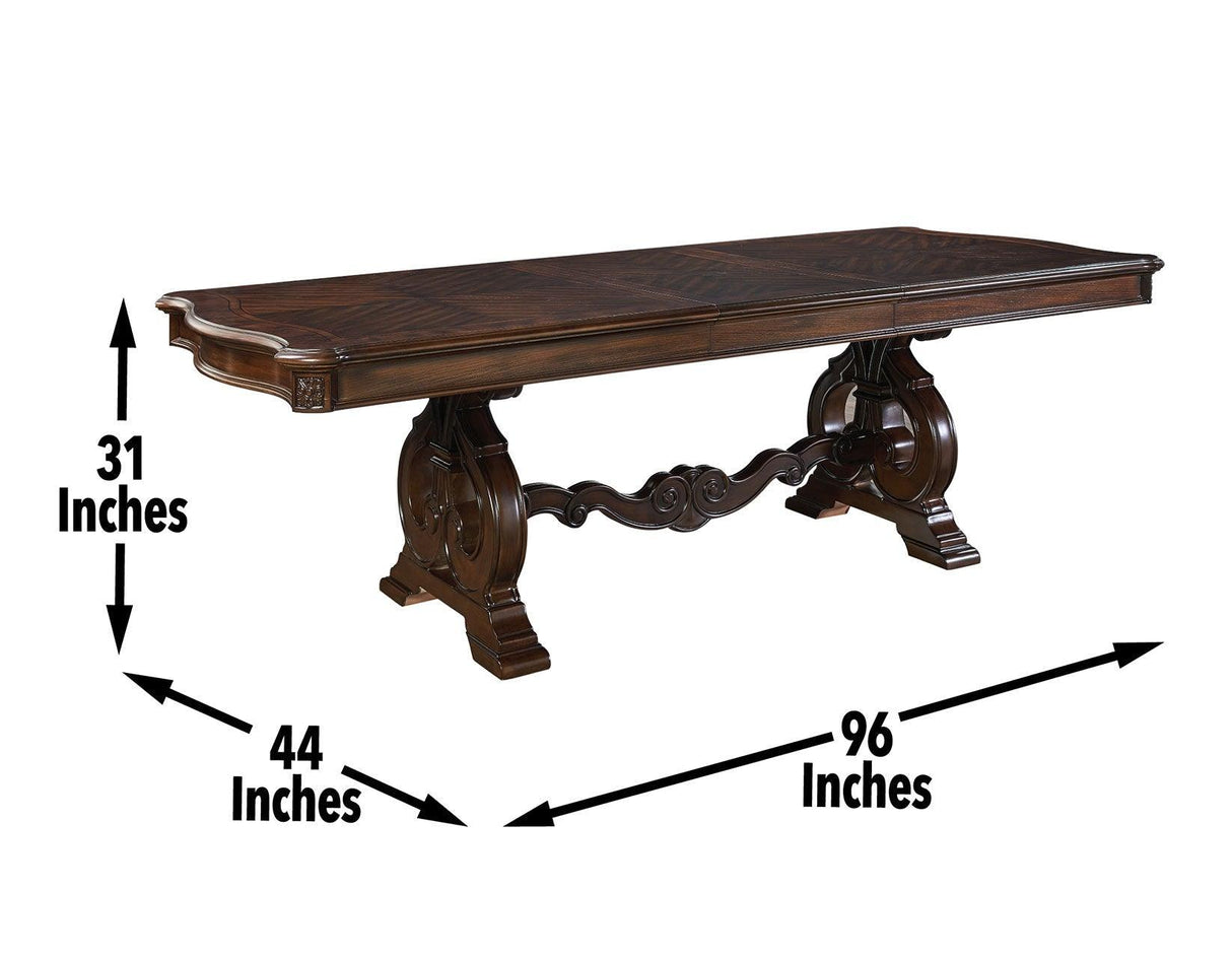 Royale 76-96 inch Table with 20 inch Leaf by Steve Silver at Eve Furniture