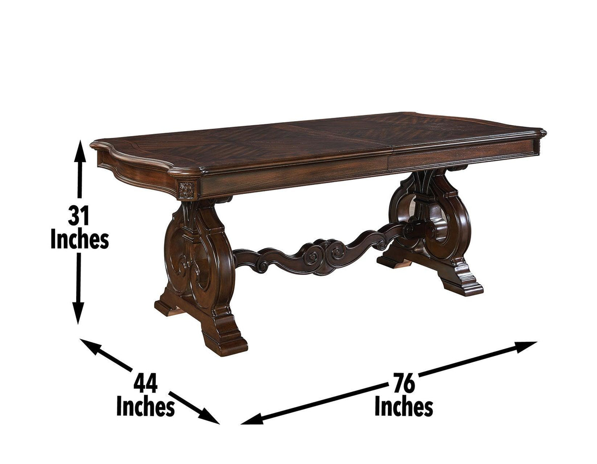 Royale 76-96 inch Table with 20 inch Leaf by Steve Silver at Eve Furniture