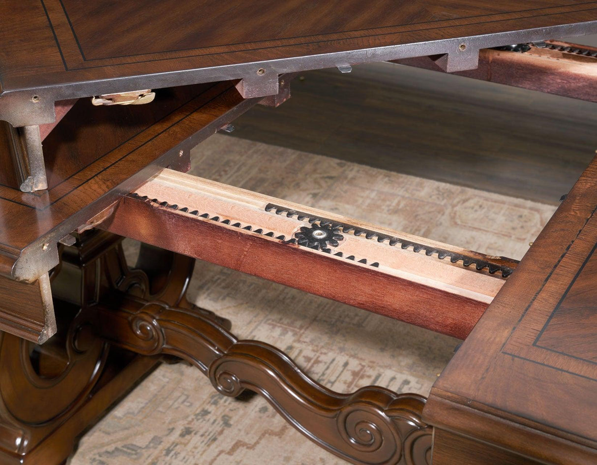 Royale 76-96 inch Table with 20 inch Leaf by Steve Silver at Eve Furniture