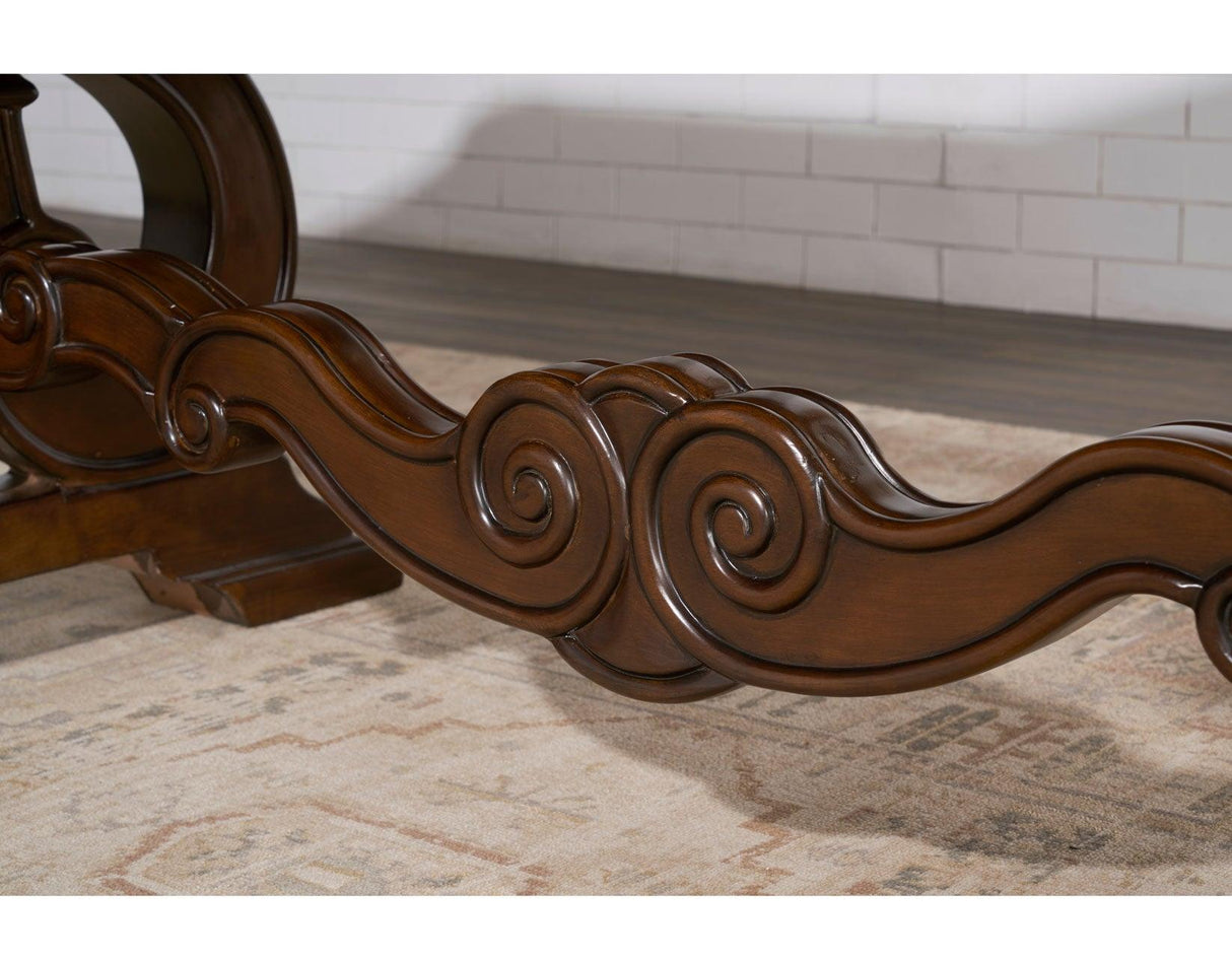 Royale 76-96 inch Table with 20 inch Leaf by Steve Silver at Eve Furniture