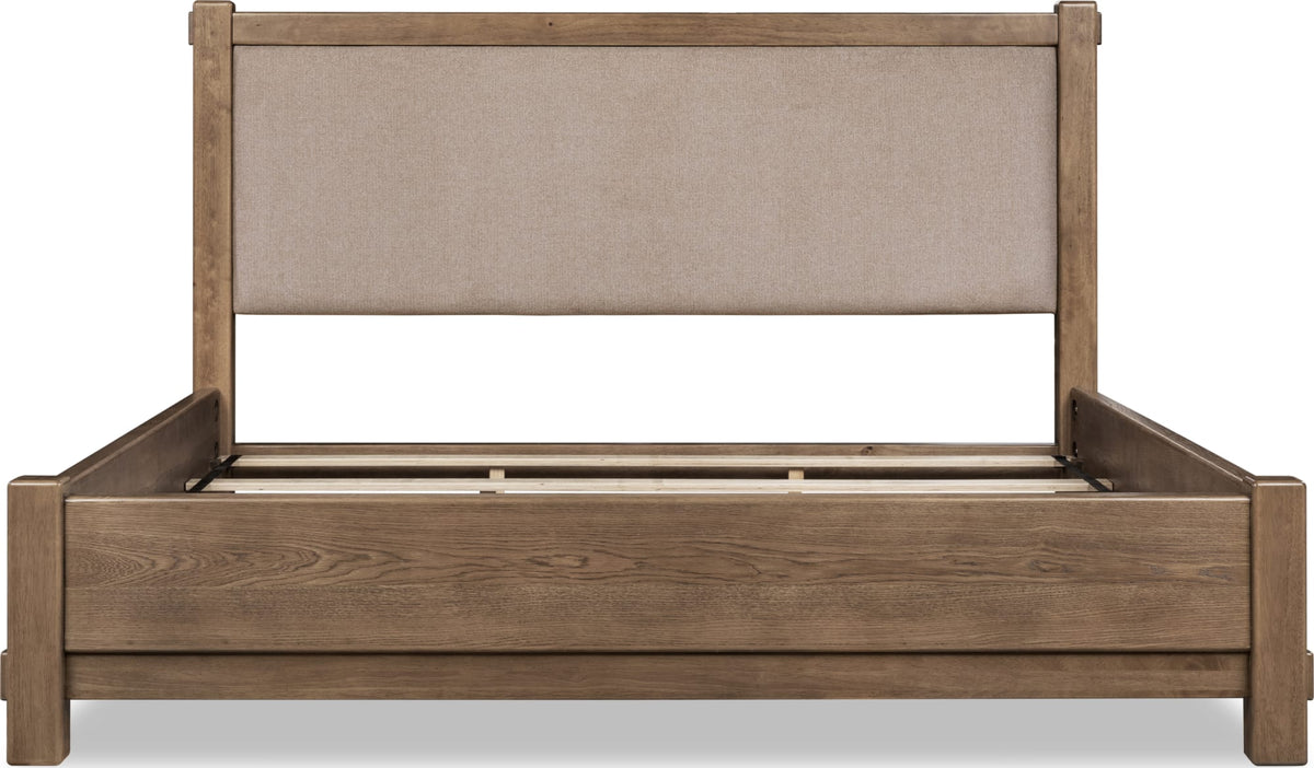 Roycroft Butternut/Harvest Wood King Bed by Modus Furniture at Eve Furniture
