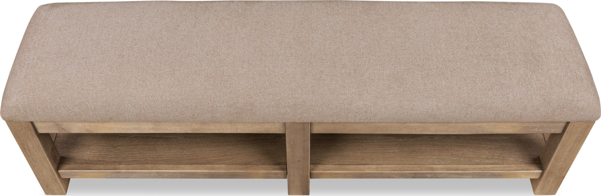 Roycroft Butternut/Harvest Wood Wood/Upholstered Bench