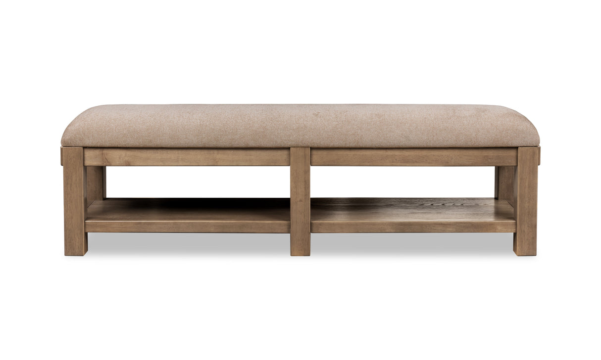 Roycroft Butternut/Harvest Wood Wood/Upholstered Bench