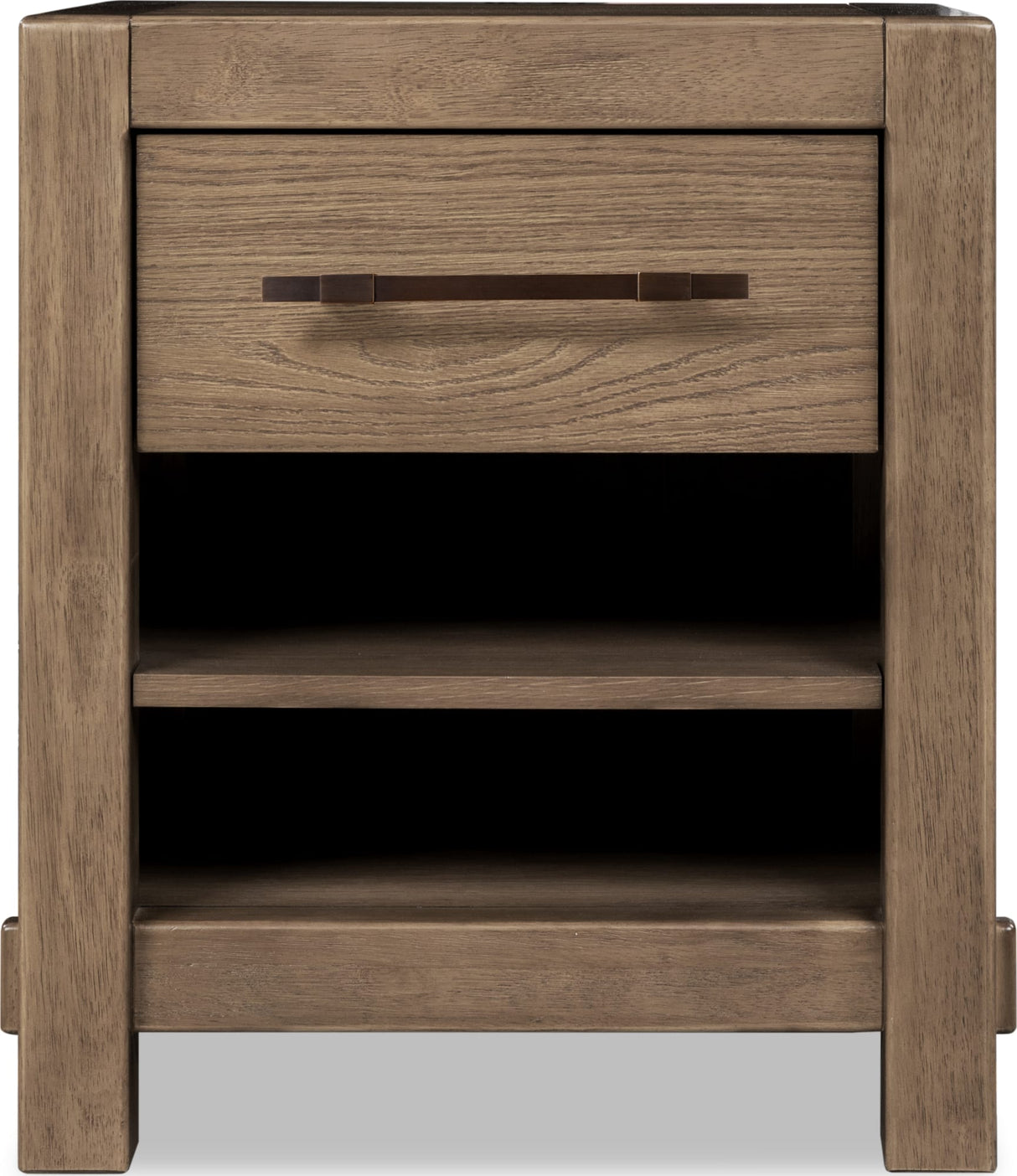 Roycroft Harvest Wood 1 Drawer Nightstand by Modus Furniture at Eve Furniture
