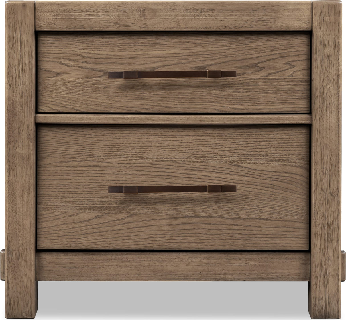 Roycroft Harvest Wood 2 Drawer Nightstand