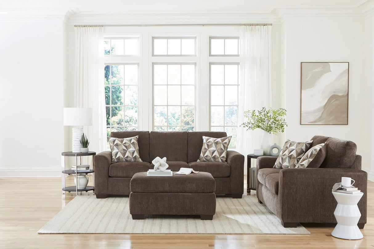 Nutmeg Brown Sofa & Loveseat Set by Happy Homes at Eve Furniture