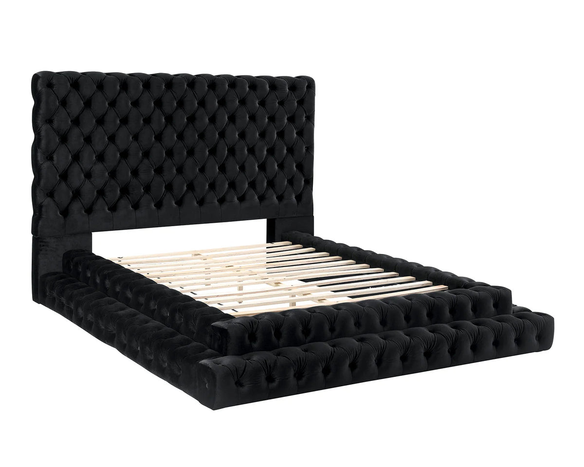 Stefania Black 5-Piece Queen Bedroom Set by Furniture of America at Eve Furniture