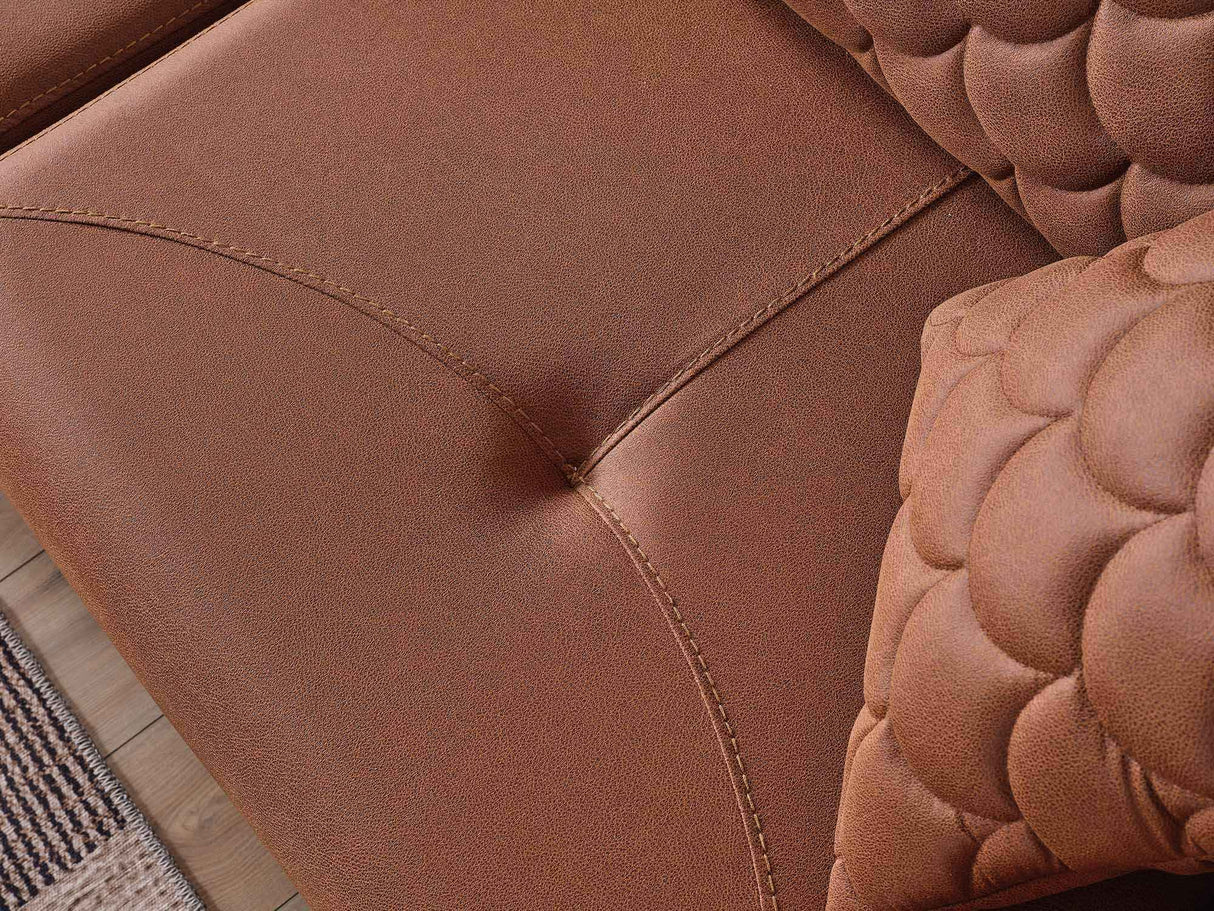 Ruby 3-pieces (Sofa & Loveseat & Chair) Livingroom Set in Brick