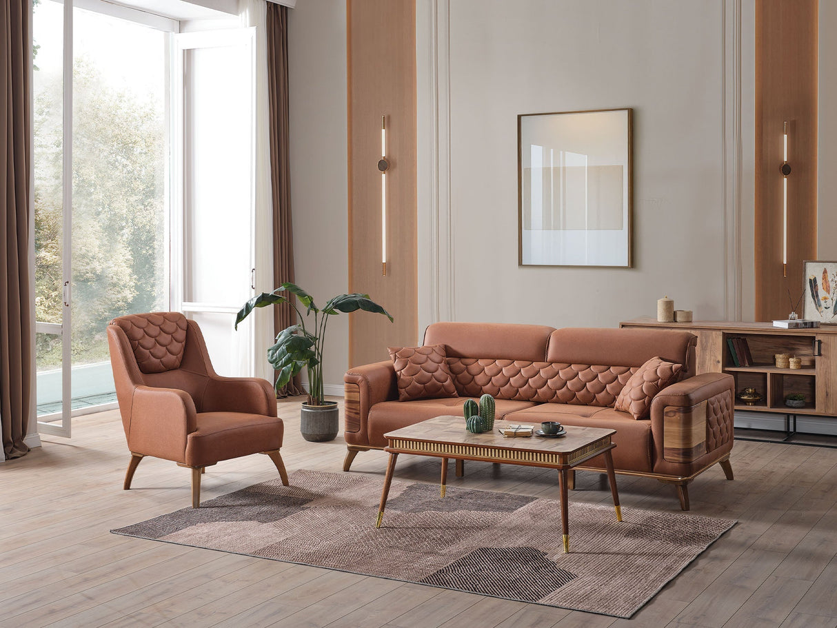 Ruby Brick Convertible Sofa by Furnia at Eve Furniture