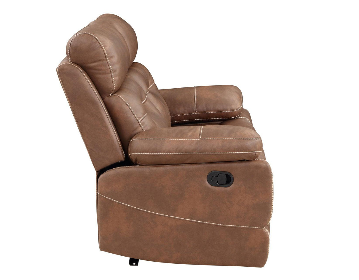 Rudger 3-Piece Brown Manual Motion Reclining Set by Steve Silver at Eve Furniture