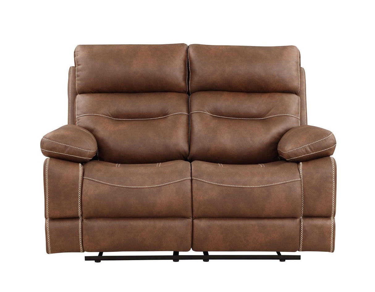 Rudger 3-Piece Brown Manual Motion Reclining Set by Steve Silver at Eve Furniture