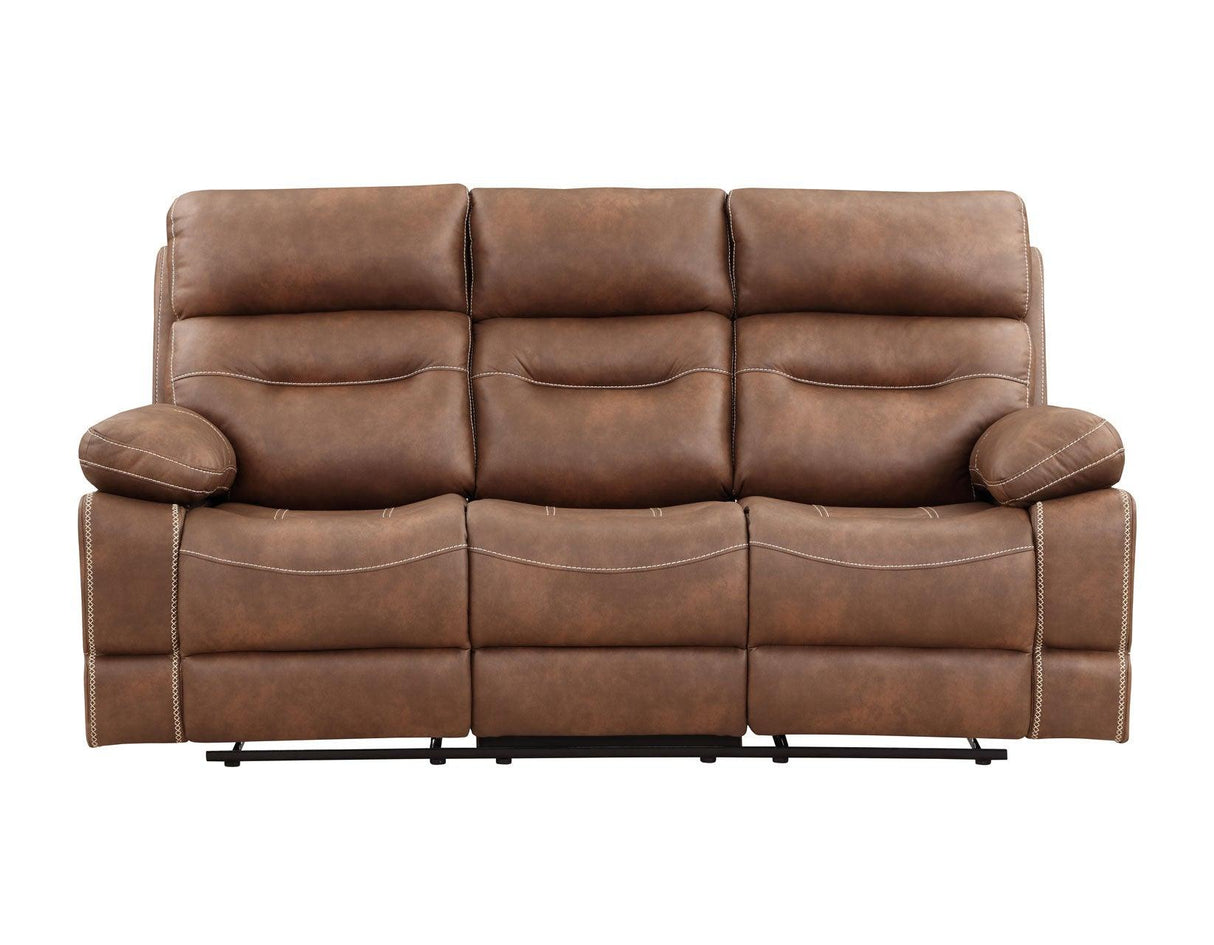 Rudger 3-Piece Brown Manual Motion Reclining Set by Steve Silver at Eve Furniture