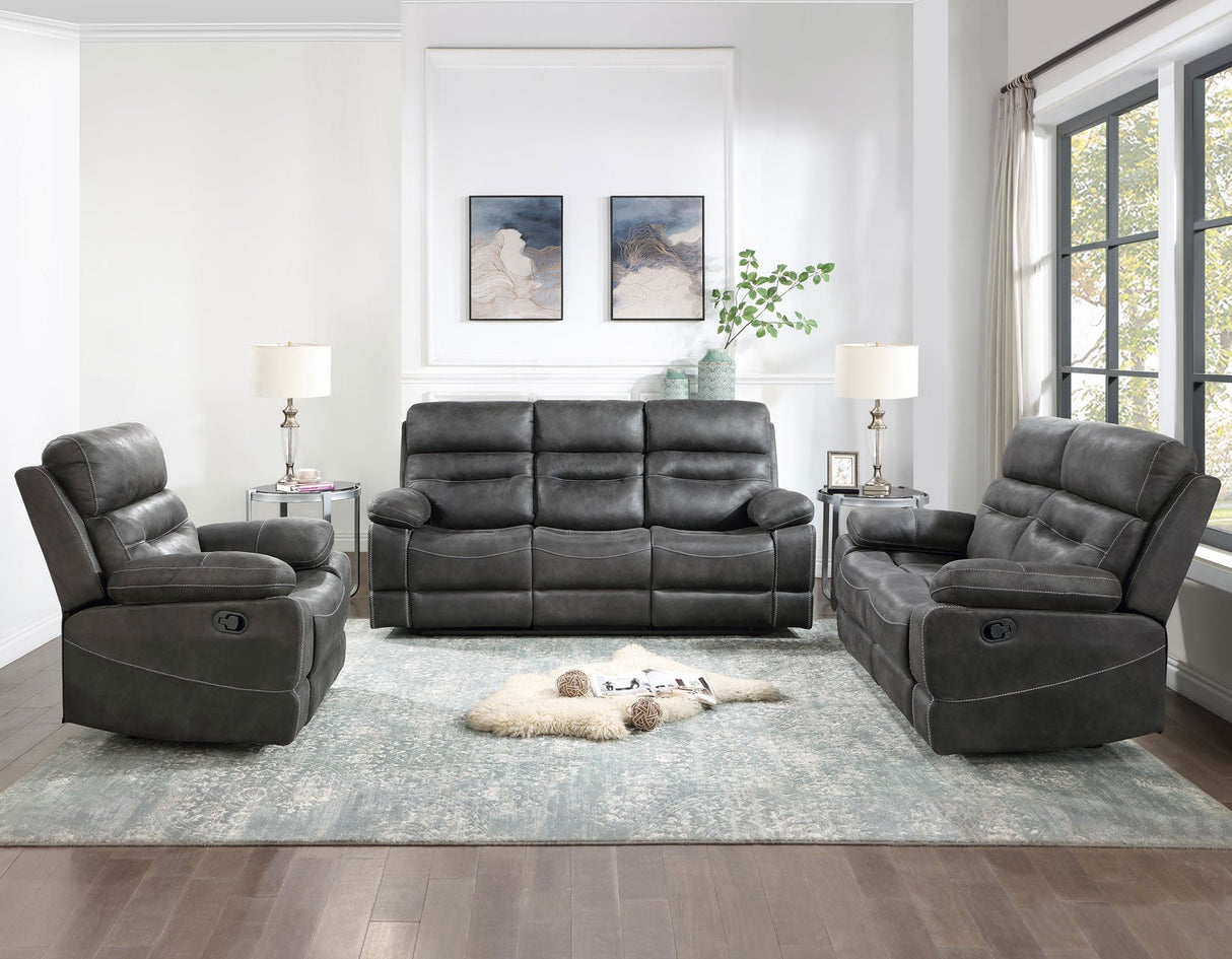 Rudger Gray Reclining Sofa by Steve Silver at Eve Furniture