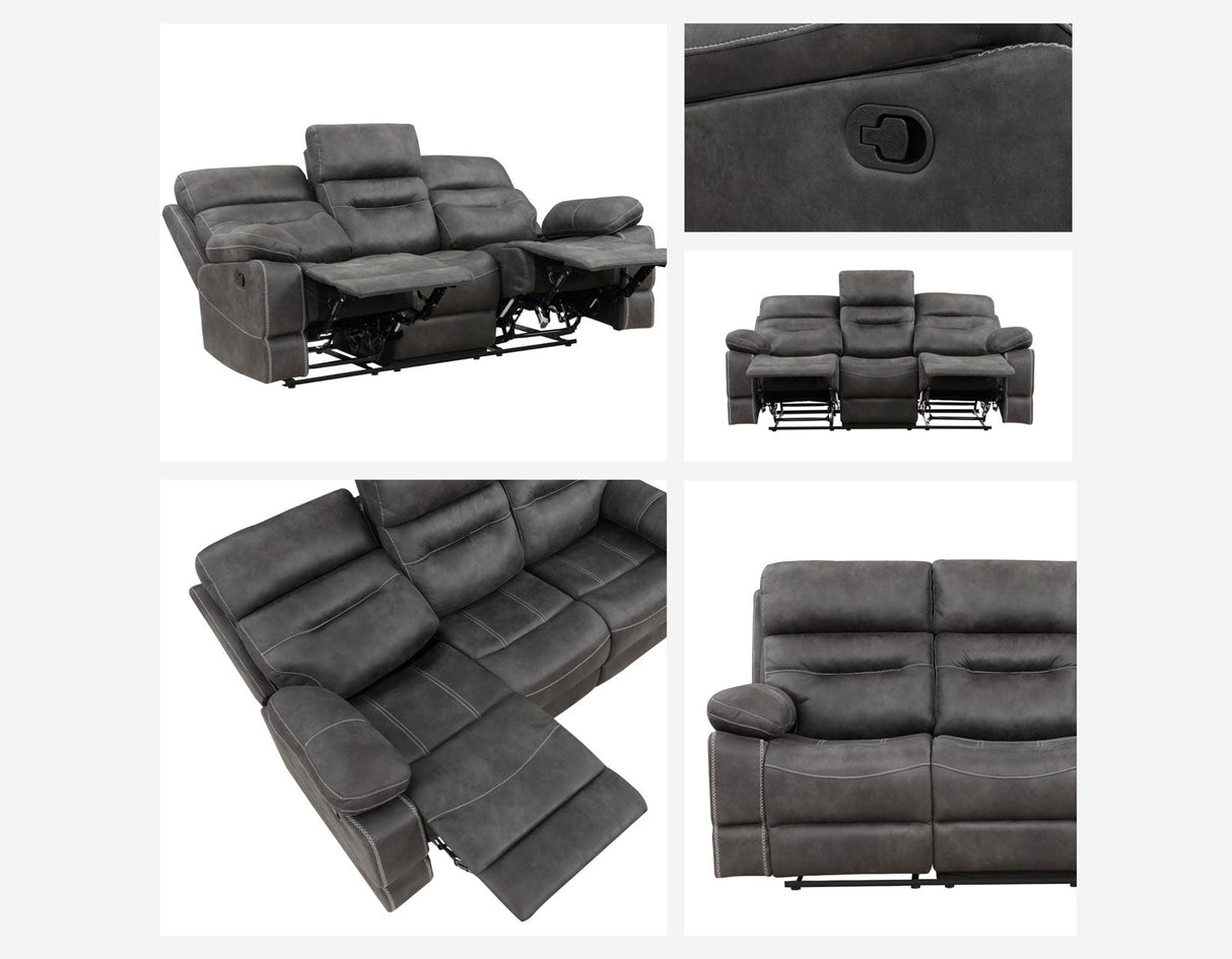 Rudger Gray Reclining Sofa by Steve Silver at Eve Furniture