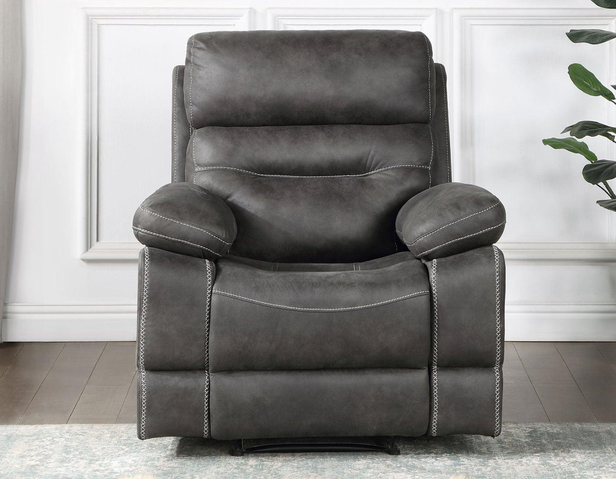 Rudger Gray Manual Recliner by Steve Silver at Eve Furniture