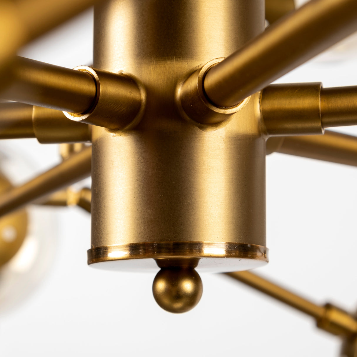 Rudyard Glass Globe and Gold Metal Chandelier by Mercana at Eve Furniture