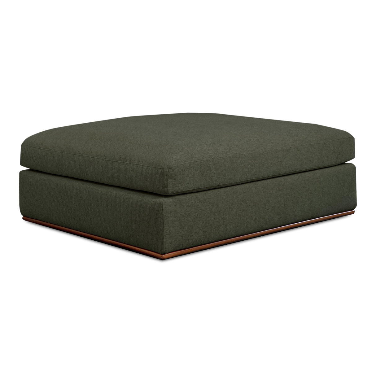Rue Deep Green Ottoman by MOES at Eve Furniture