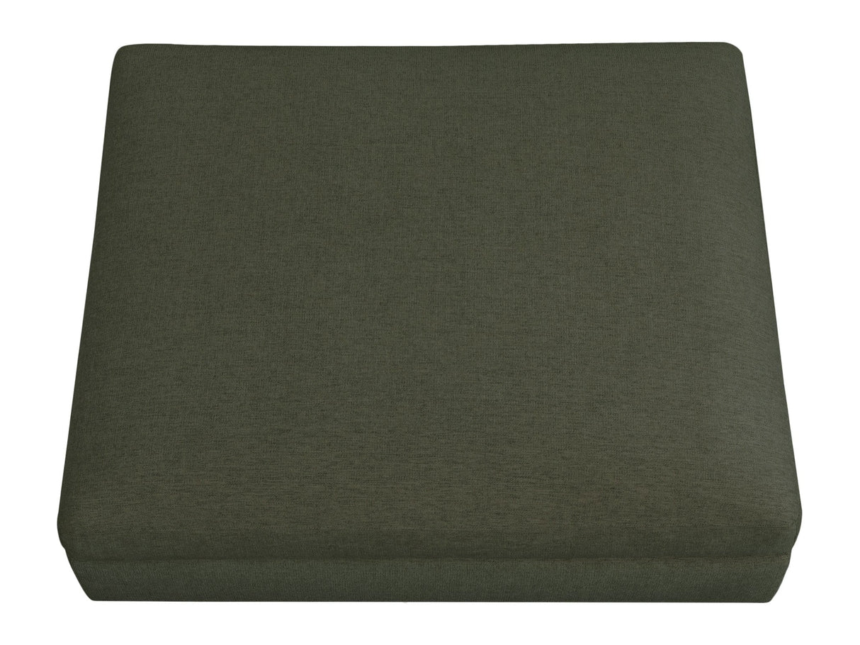 Rue Deep Green Ottoman by MOES at Eve Furniture