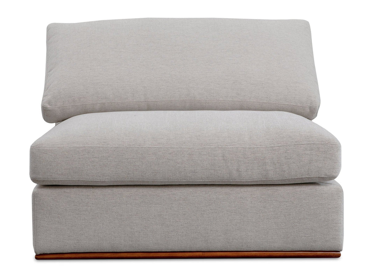 Rue Flecked Grey Slipper Chair by MOES at Eve Furniture