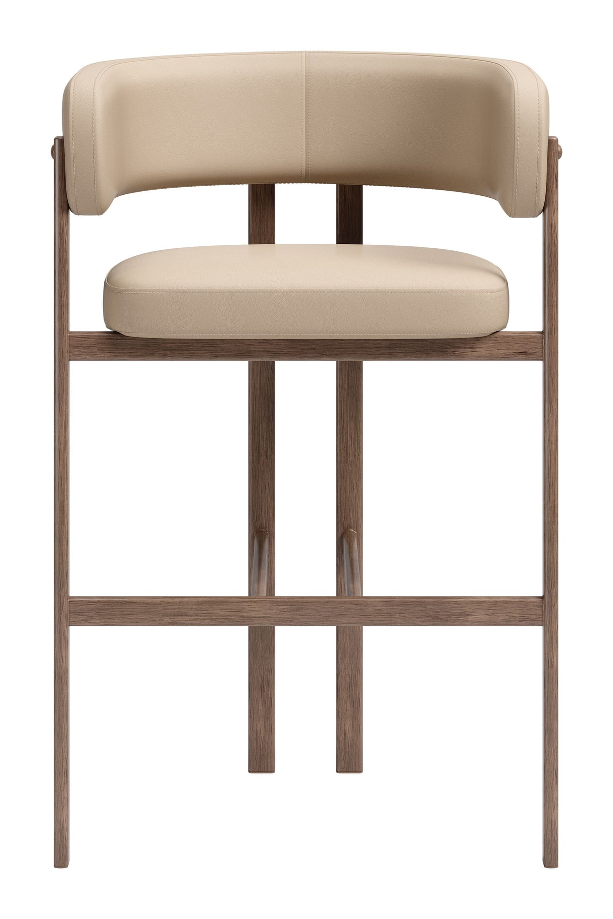Ruge Barstool Beige by Zuomod at Eve Furniture