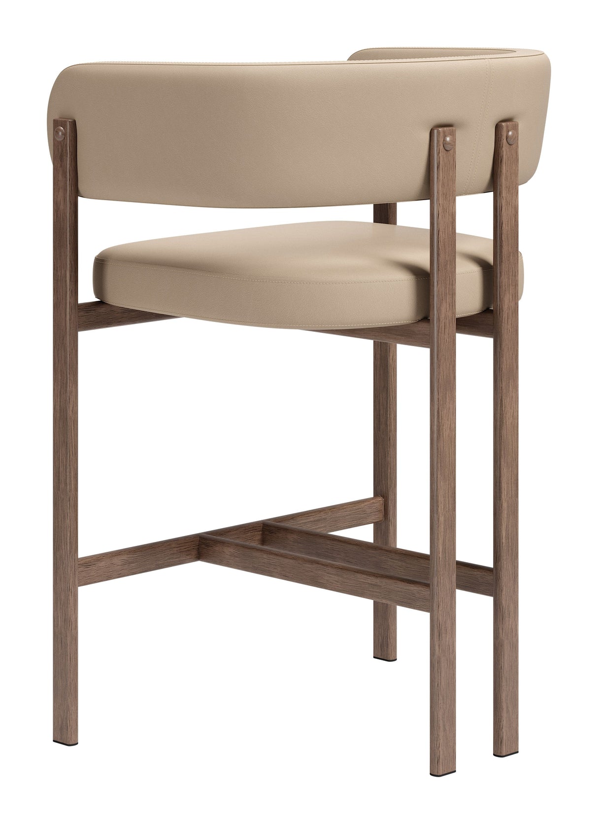 Ruge Counter Stool Beige by Zuomod at Eve Furniture