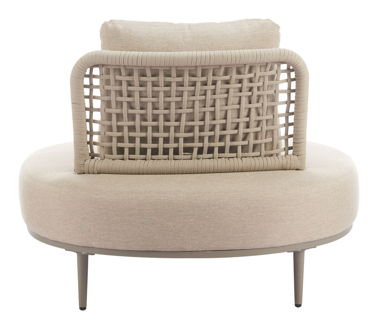Ruhe Beige Outdoor Accent Chair by Zuomod at Eve Furniture