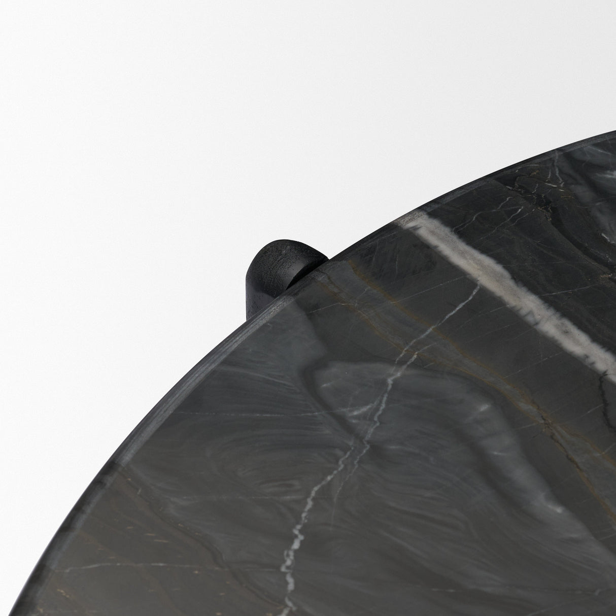 Rumer Black Wood w/ Black Marble Coffee Table by Mercana at Eve Furniture