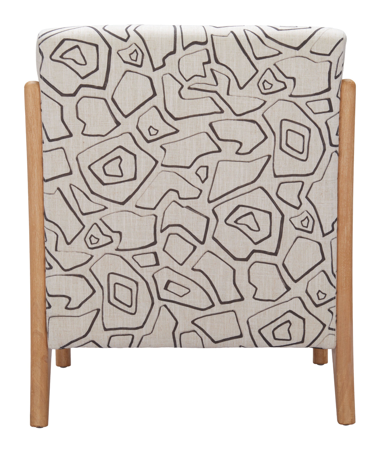 Runa Beige & Natural Accent Chair by Zuomod at Eve Furniture