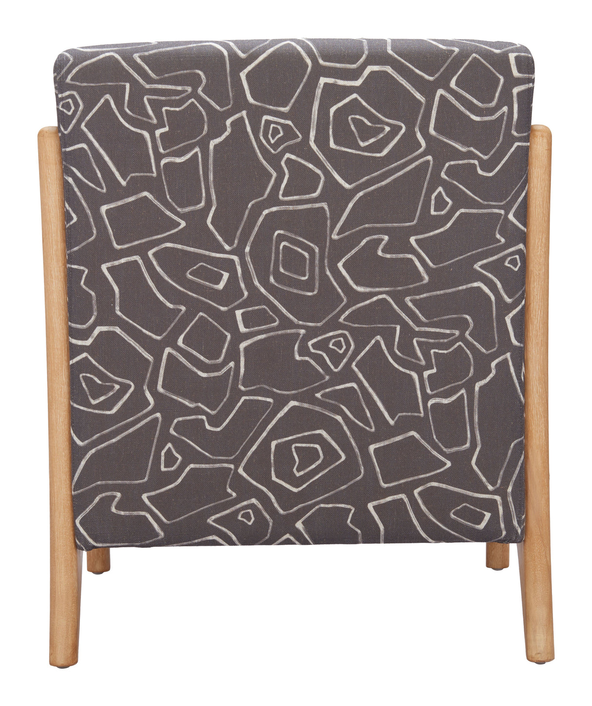 Runa Gray & Natural Accent Chair by Zuomod at Eve Furniture