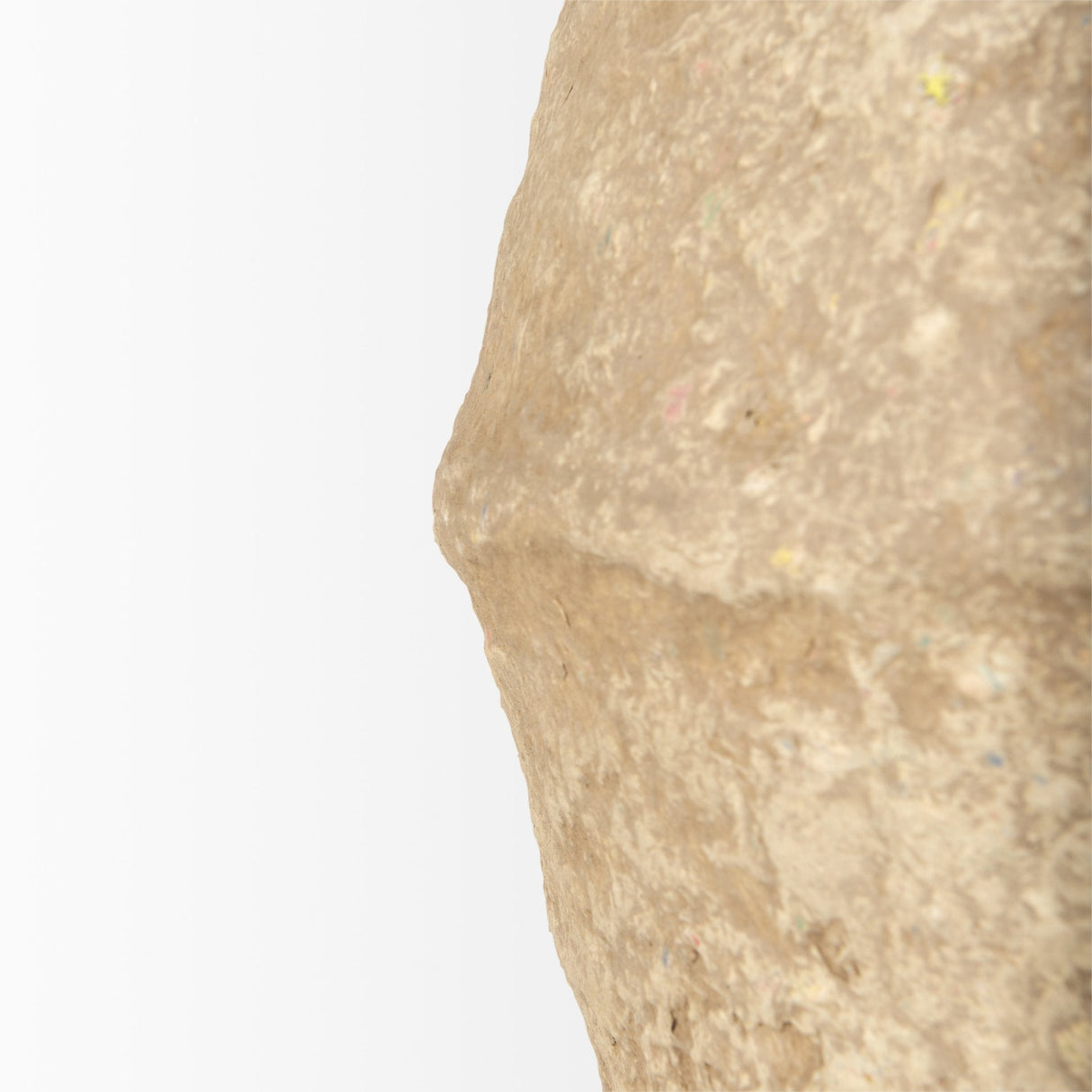 Rundal Large Beige Paper Mache Vase by Mercana at Eve Furniture
