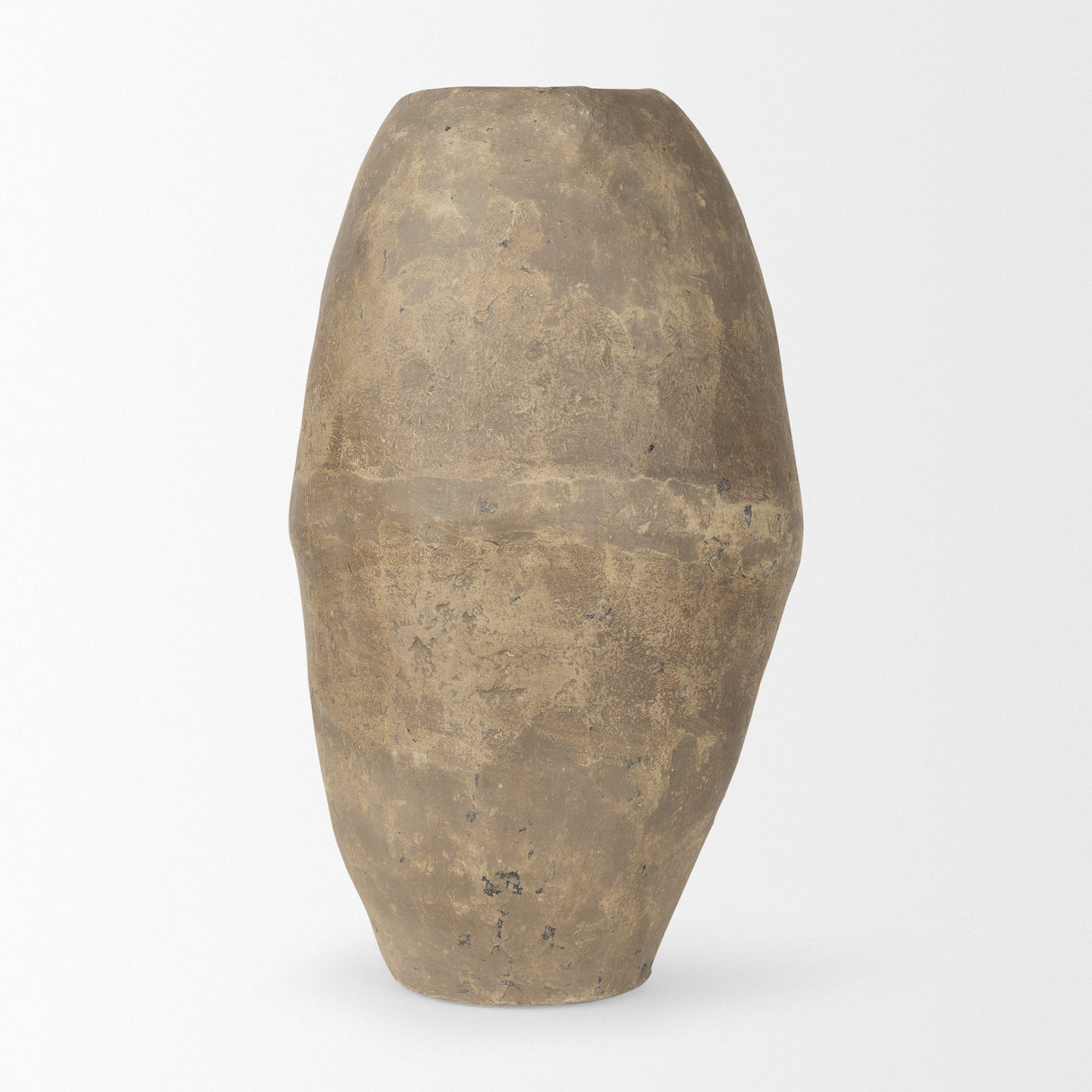 Rundal Large Gray Paper Mache Vase by Mercana at Eve Furniture