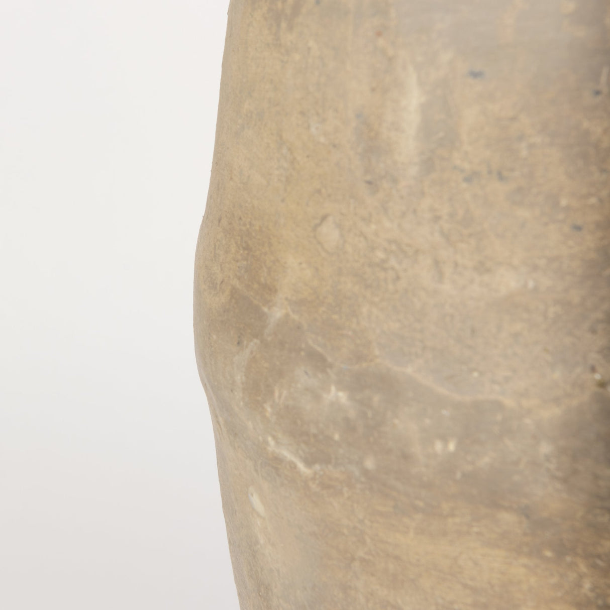 Rundal Large Gray Paper Mache Vase by Mercana at Eve Furniture