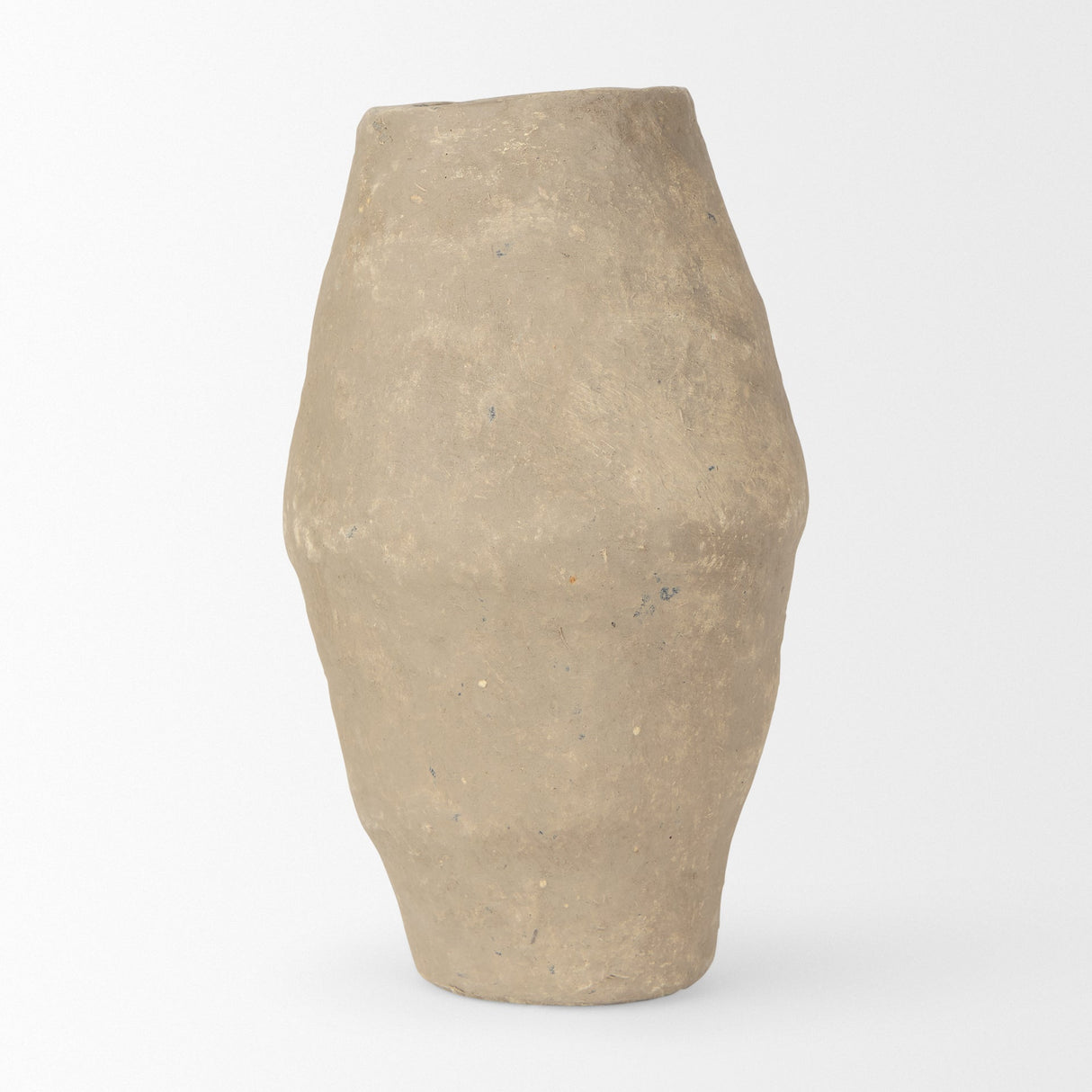 Rundal Small Gray Paper Mache Vase by Mercana at Eve Furniture