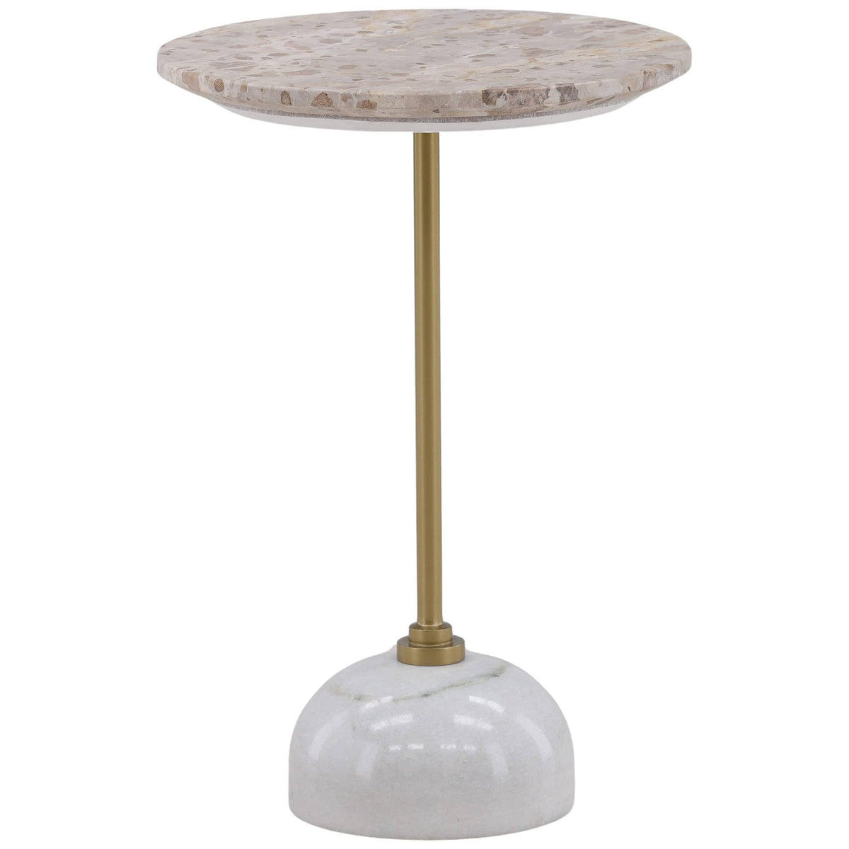 Rune Side Table, Beige by Dovetail at Eve Furniture