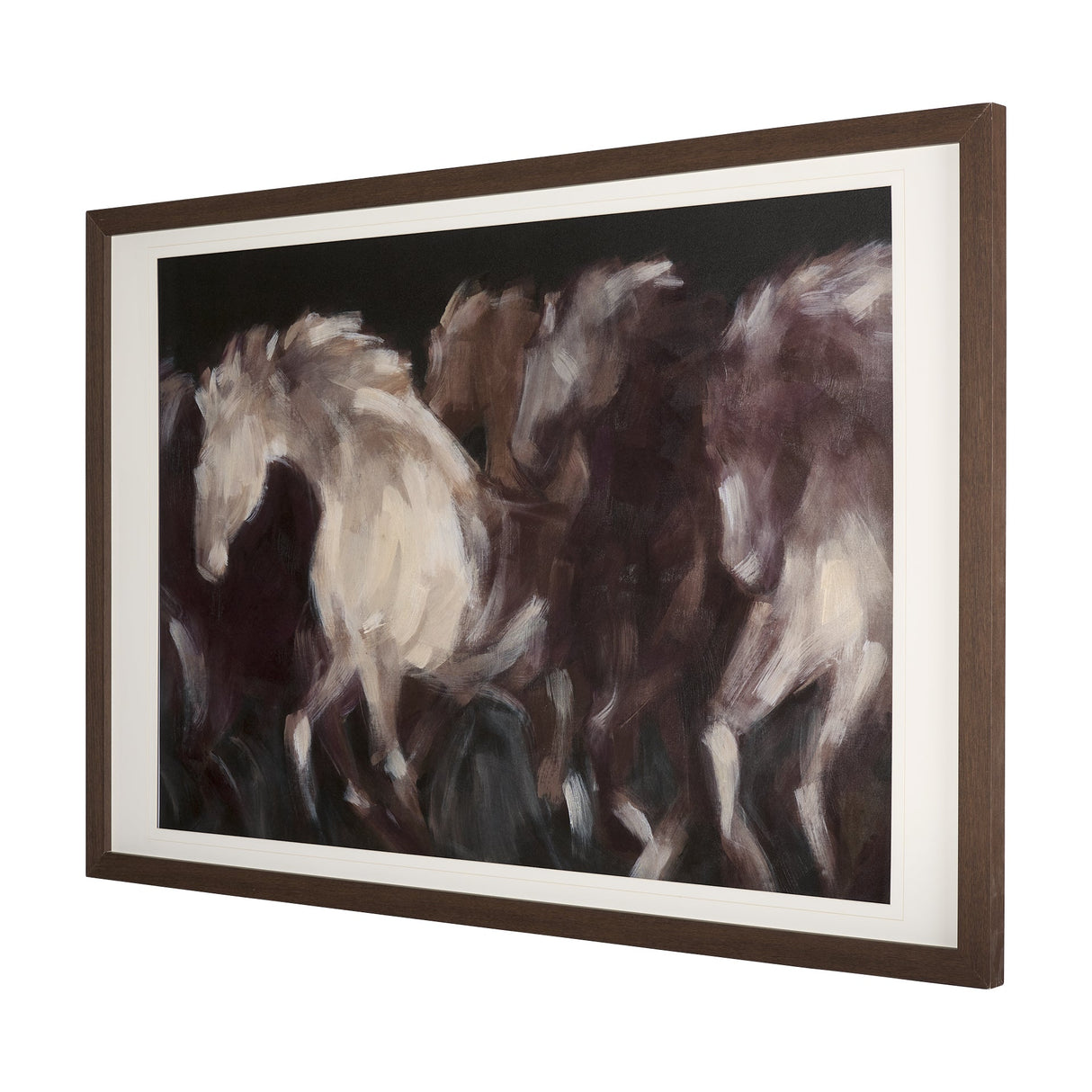 Running Wild - Quick by Mercana Studio Hand Embellished Textured Framed Art Print Matted under Glass by Mercana at Eve Furniture